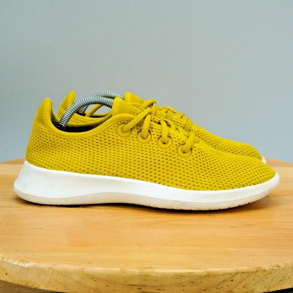 allbirds Shoes - Allbirds Tree Runners Women's Size 7 Shoes Yellow Lace Up Low Top Sneakers